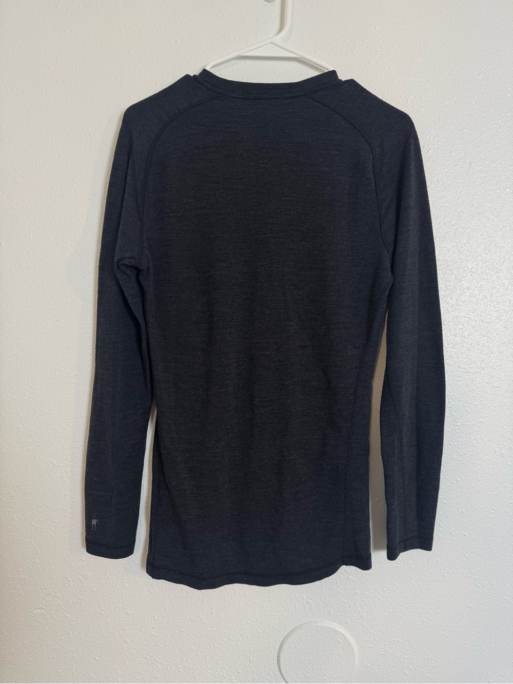 Smartwool grey knit wool thermal base layer Long sleeve - Picture 2 of 4